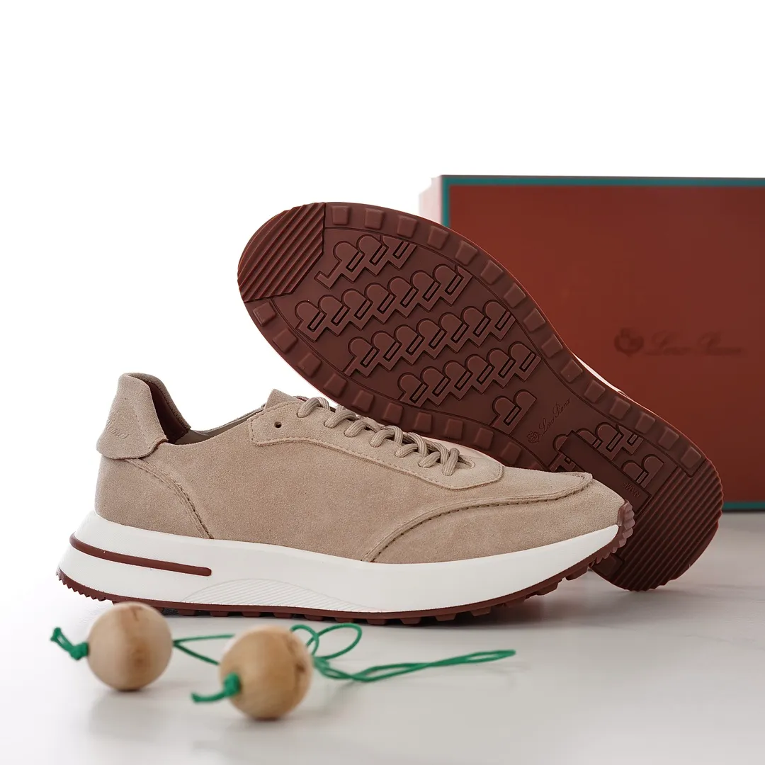 Factory price: 480💰 loro men's shoes💰iana/L men's shoes💰 Size: 38-45, customized 45 non-returnable Materials: The upper is made of elastic cloth for routing. Anti-fleece fabric is wrapped on the front and back to ensure stability. The back is equipped with a cushion to improve wearing comfort. Breathable mesh shoes. Elastic cloth inner𥚃 latex mesh insole. Sole I Men's Shoes💰Foam Combination T Men's Shoes💰U Outsole